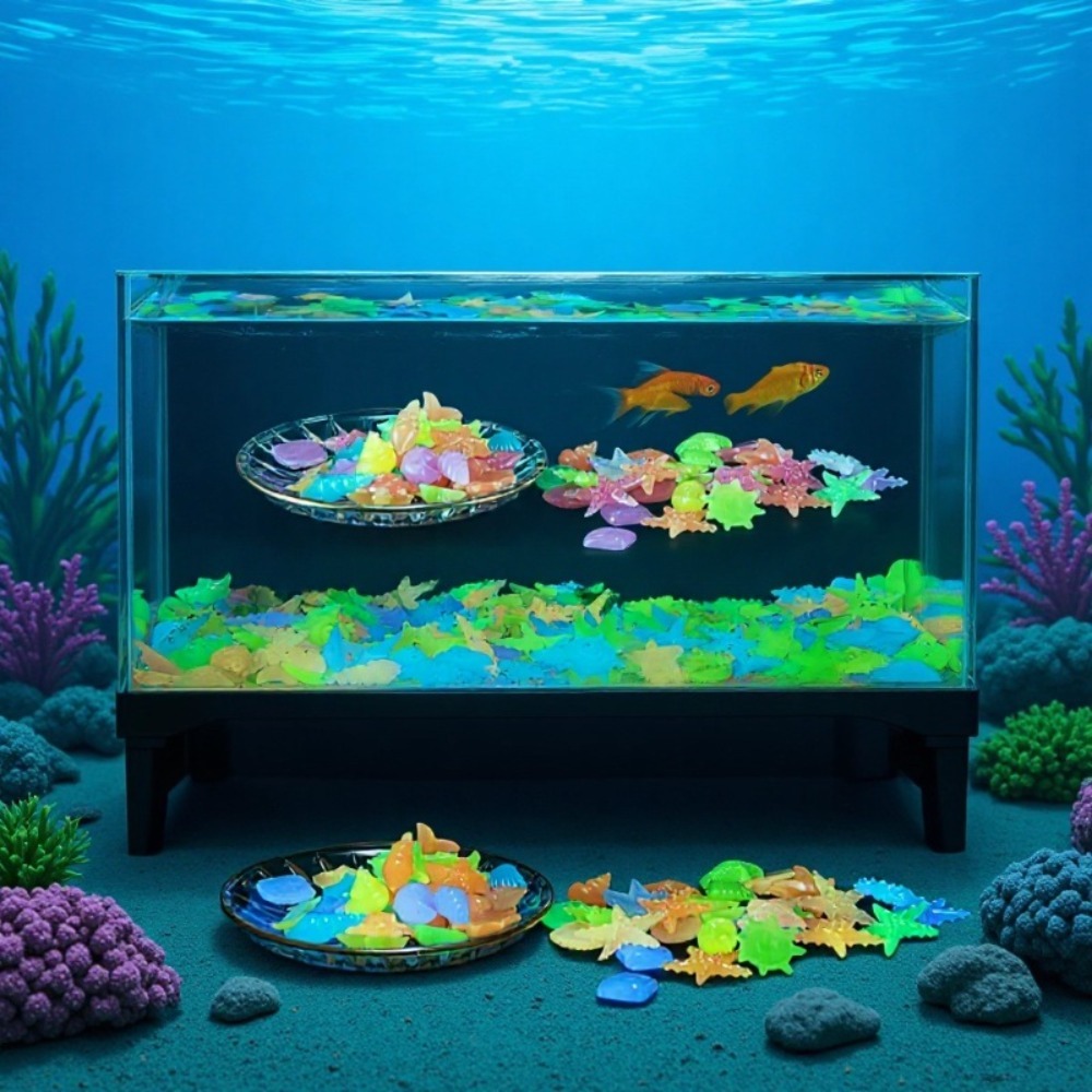 Aquarium Fish Buy - Parlayan Işıltılı Okyanus Taşları Floresan Deniz