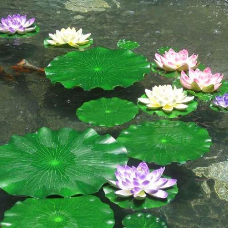 Aquarium Fish Pond - 2026 Yapay Nilüfer Yaprakları Çiçeksiz Havuz
