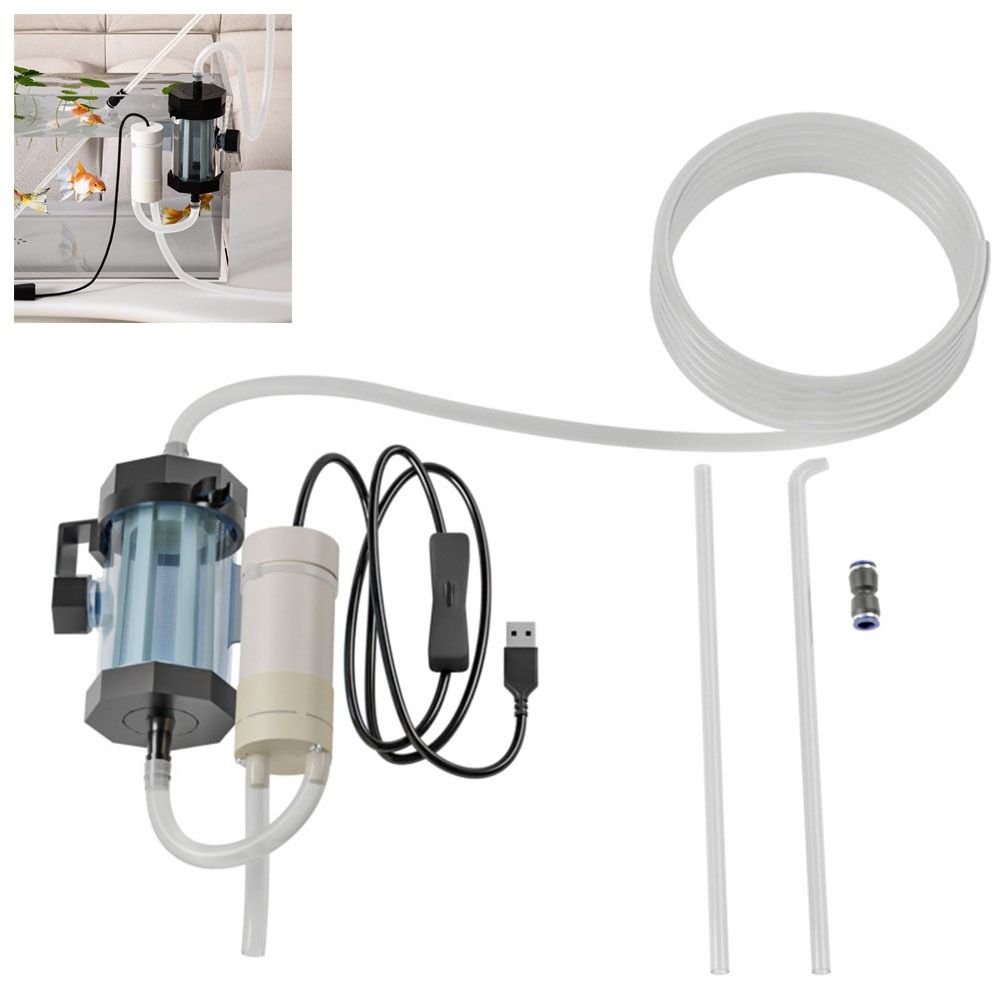 Gravel Vacuum Cleaner - Dayanıklı 280GPH Akvaryum Su Değiştirici USB