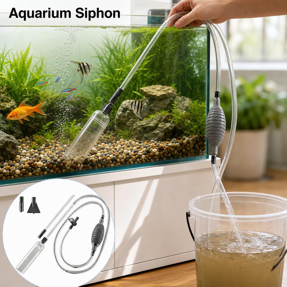 Manuel Akvaryum Sifonu Balık T - Aquarium Fish Tank Cleaner incelemesi ve fiyatı
