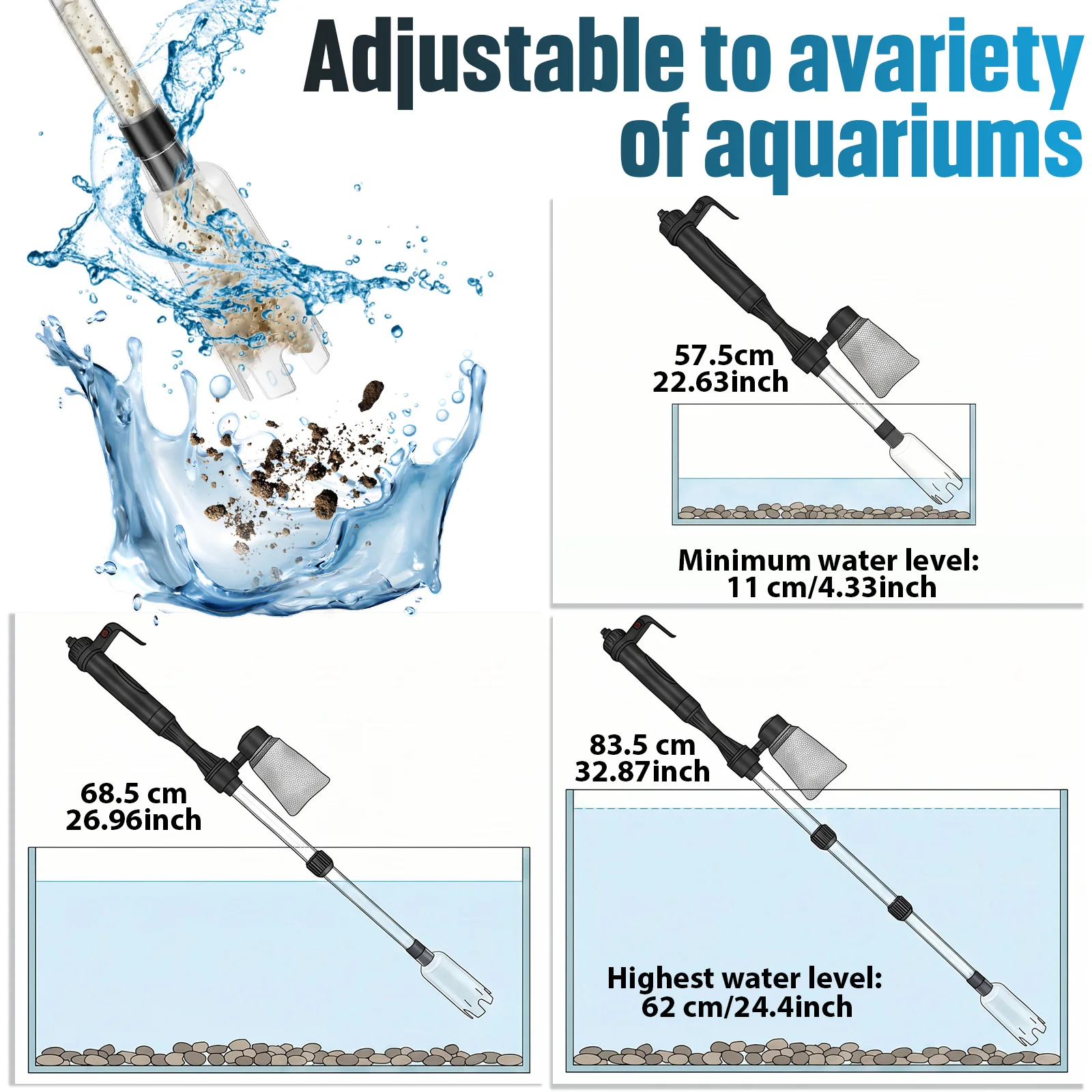 Akvaryum Vakumlu Çakıl Temizle - Gravel Vacuum Cleaner incelemesi ve fiyatı