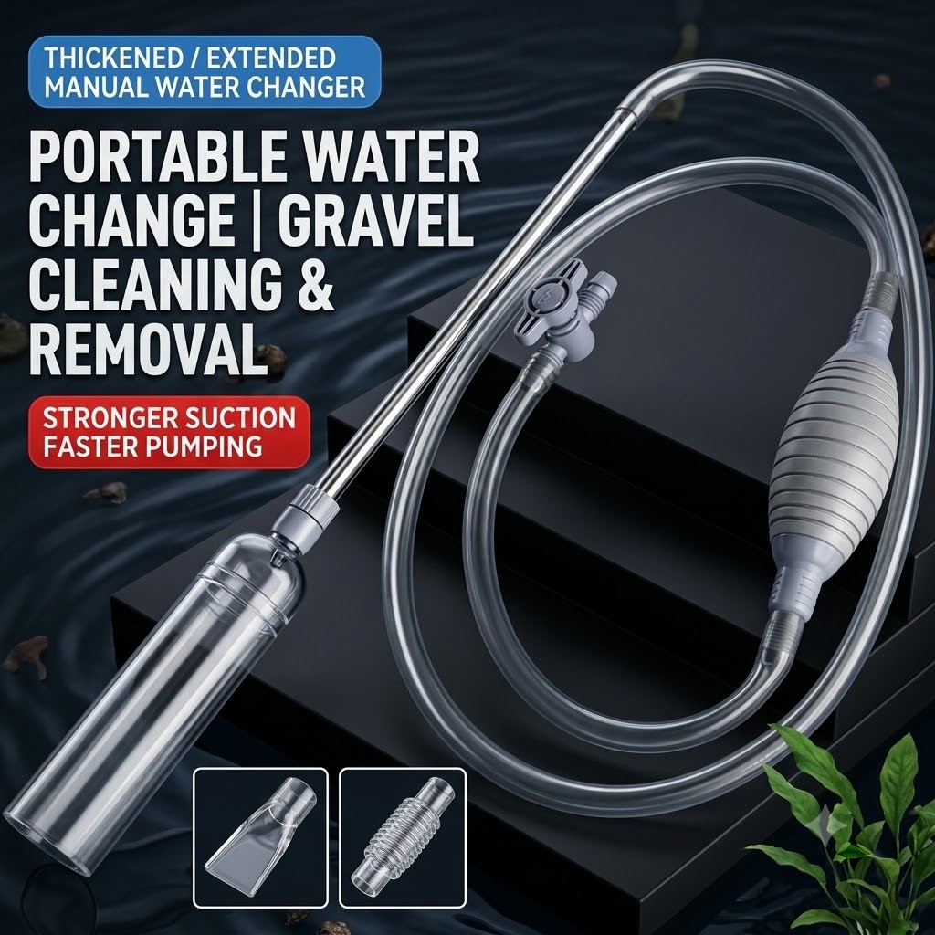 Akvaryum Sifonu, Manuel Su Değ - Gravel Vacuum Cleaner incelemesi ve fiyatı